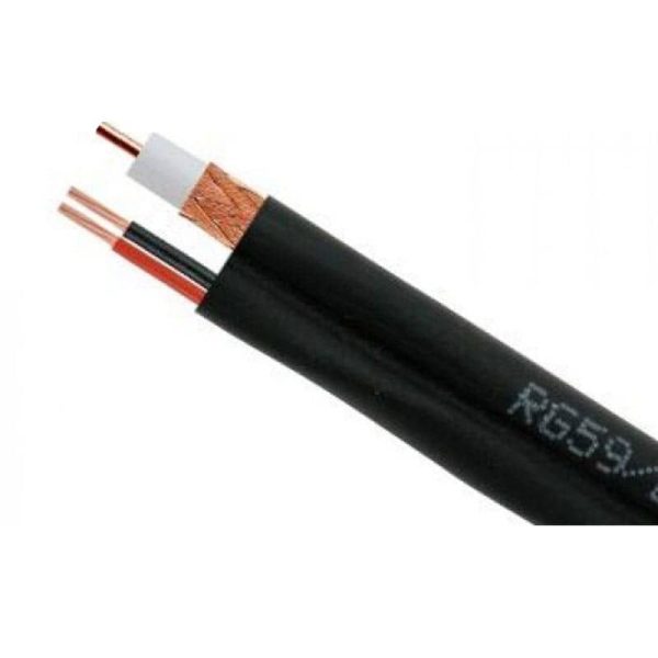 کابل ترکیبی RG59 بلدن (بغل برق) تمام مس